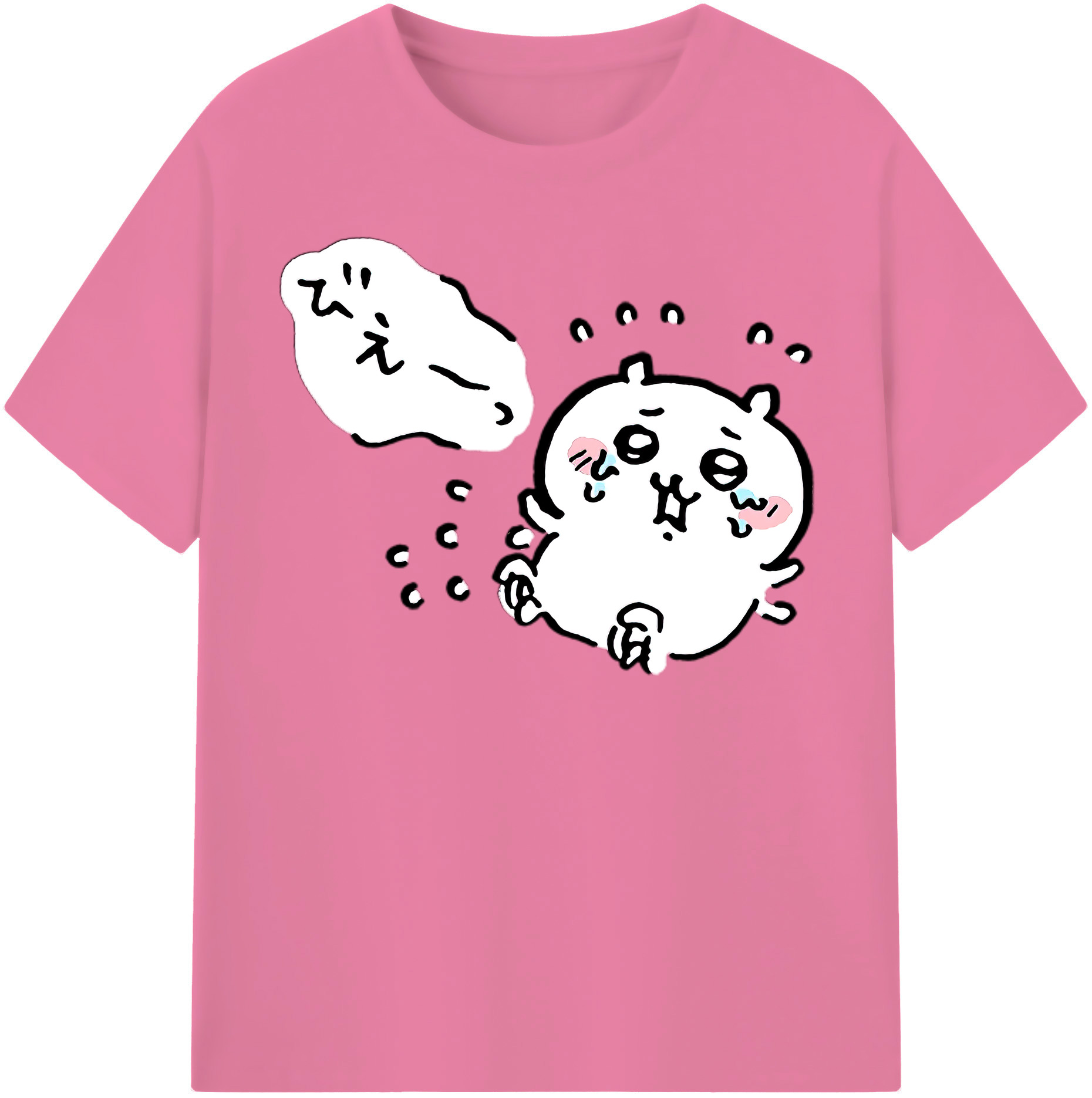 （画像用） ちいかわ ちいかわ Chii-kawa chiikawa 綿100％半袖Tシャツ（フロントプリント）